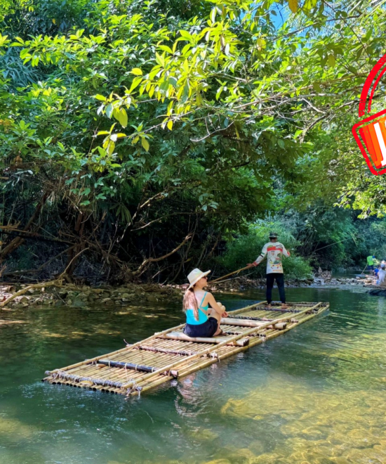 Khao Lak Safari – Elephant bathing and Bamboo rafting ( Join Trip min 3 paxs )